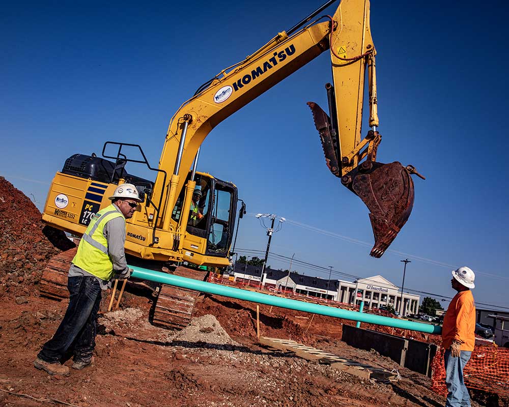 Site Preparation Utility Work - All Hammer Construction Montana